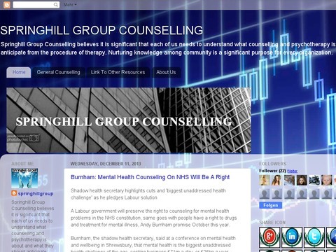 Springhill Group Counselling Blog