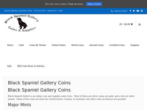 Black Spaniel Gallery Coins