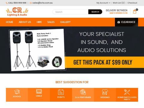 CRLighting and Audio Sound Sydney