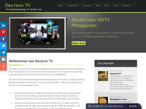 Deutsch TV - Deutsches HDTV in den Philippinen!