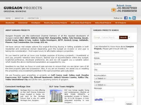 Gurgaon Projects :: Residential Projects :: New Projects