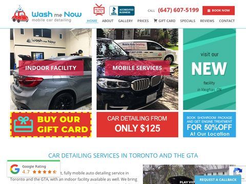 Wash Me Now – Mobile Car Detailing Services in Toronto