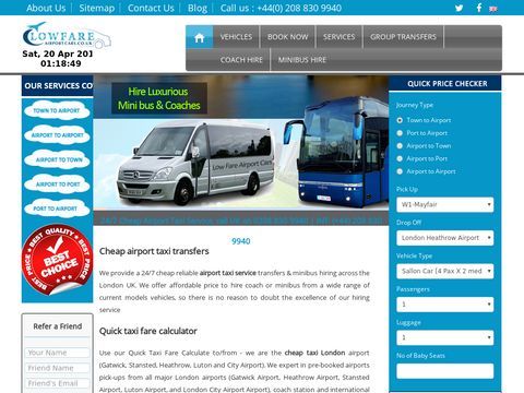 Low Fare Airport Cars providing Transfer Services