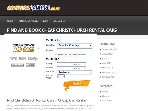 car hire Christchurch