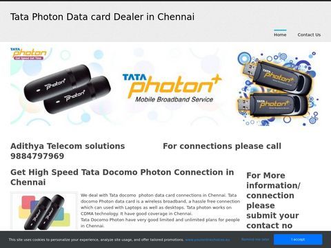 Tata photon data card dealer in Chennai