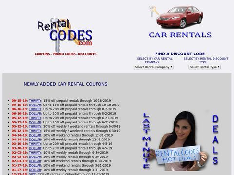 Car rental discount codes