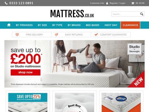 Mattresses and Beds from Sealy, Silentnight and Rest Assured