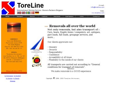 Tore Line...ToreLine - International moving services