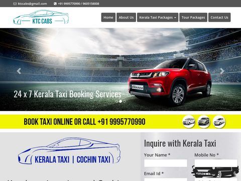 Kerala Tourist Taxi Booking Services