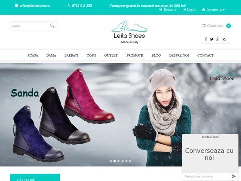 Leila Shoes Incaltaminte online din piele import Italia