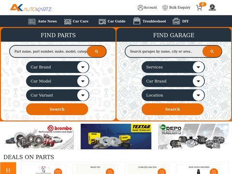 Car Spare Parts Online | Auto Parts - AutoKartz.com