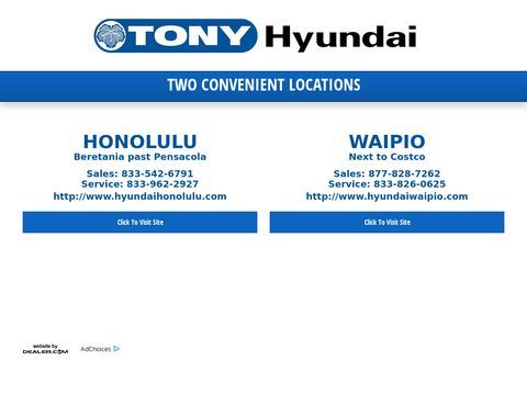 Tony Hyundai - Leading Used Hyundai car dealer
