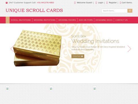 scroll wedding invitations