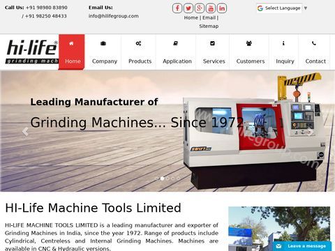 Welcome to HI-LIFE MACHINE TOOLS LIMITED. : centerless, centerless grinding, cnc, cnc cylindrical grinding machine