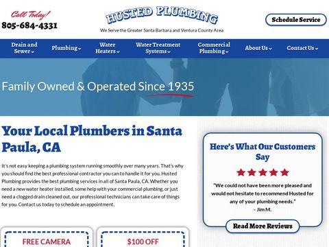 Husted Plumbing Santa Paula CA