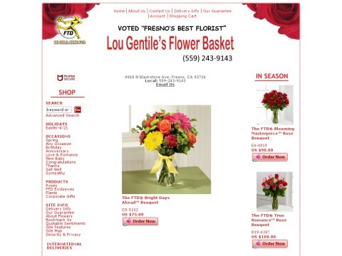 Lou Gentiles Flower Basket