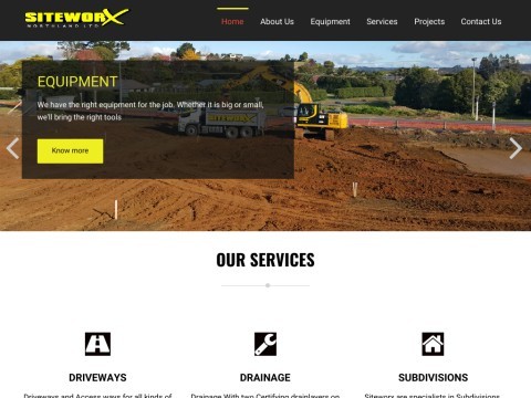 Siteworx Northland | Drainage, Construction Services, Earthmovers | New Zealand