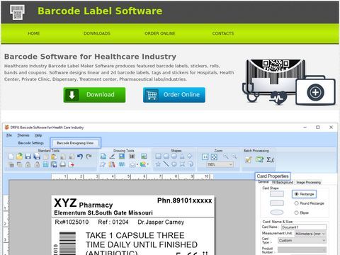 Bar code label software