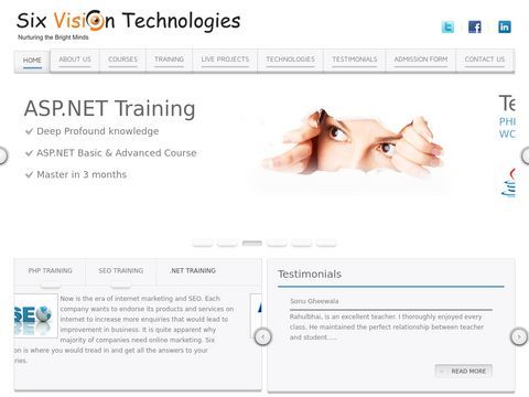 Sixvision - PHP Training | ASP.NET Training