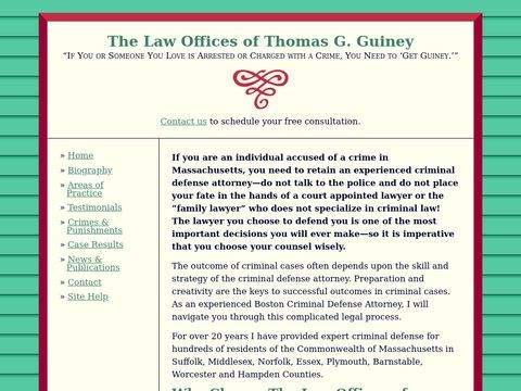 The Law Offices of Thomas G. Guiney.