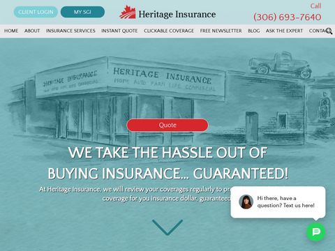 Home, Business, Trucking Insurance - Moose Jaw, Regina, Sask - Heritage Insurance LTD