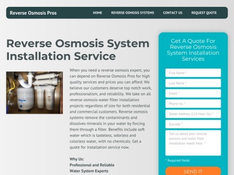 Reverse Osmosis Pros