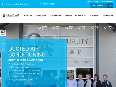 Ducted Air Conditioning Installers | Quality Air