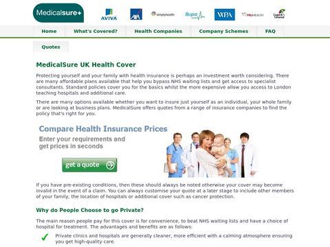 health insurance comparison