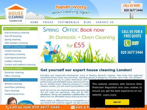 House cleaning London â€“ excellent services & London cleaners