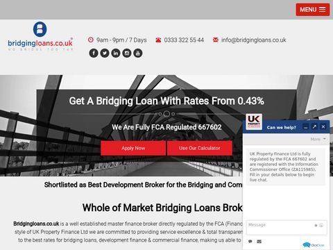 Bridging Loans - Best Bridging Loan Rates | Fast Bridging Finance