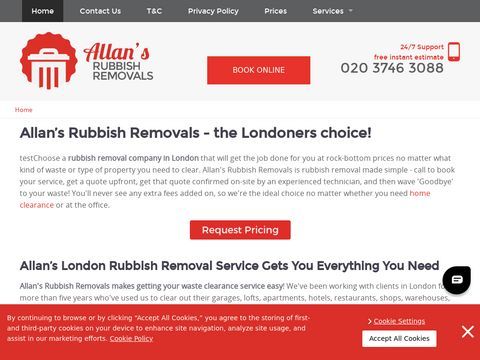 Waste Clearance London Company - Allans Rubbish Removals