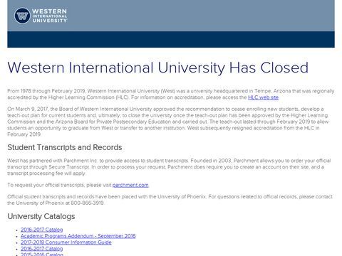 Western International University (West)