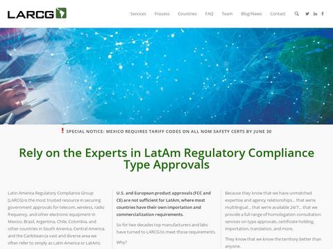 Latin America Regulatory Compliance Group (LARCG)