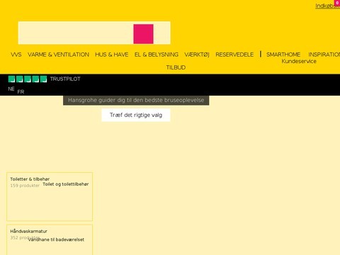 VVS artikler fra Lavpris VVS  - Spar op til 60 % på vvs-artikler