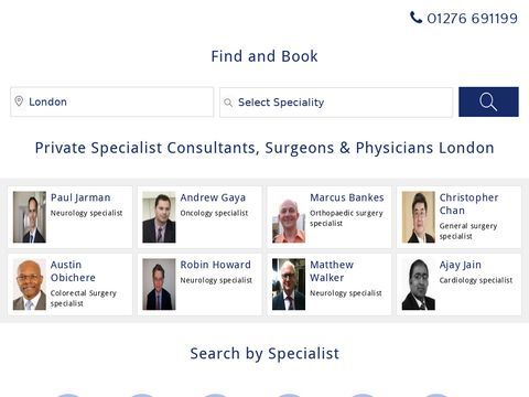 Consultant Physician, Specialist Consultant Physicians London