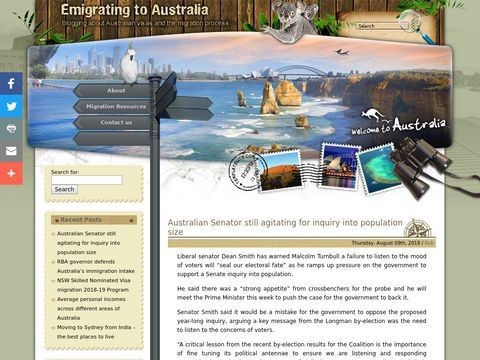 Emigrating to Australia