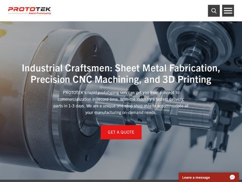 Prototek sheet metal manufacturing