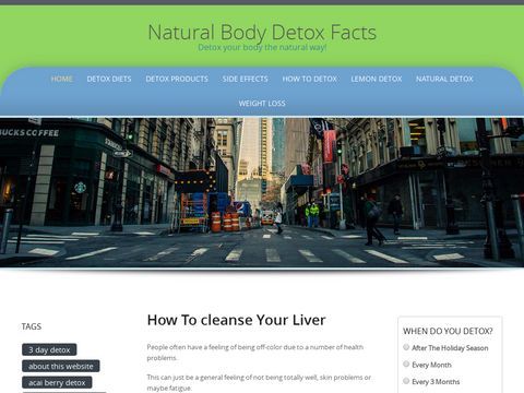Natural Body Detox Facts