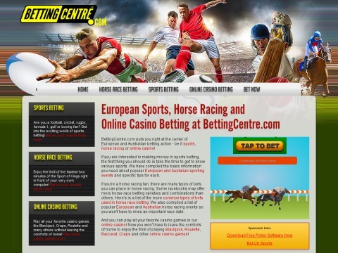 European Sports, Horse Racing and Online Casino Betting at BettingCentre.com