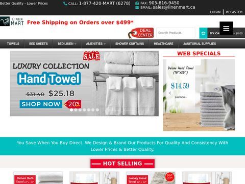 Linen Mart | Your Discounted Linen Supplier across Canada