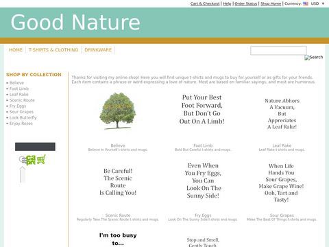 Good Nature Online Cafepress Store