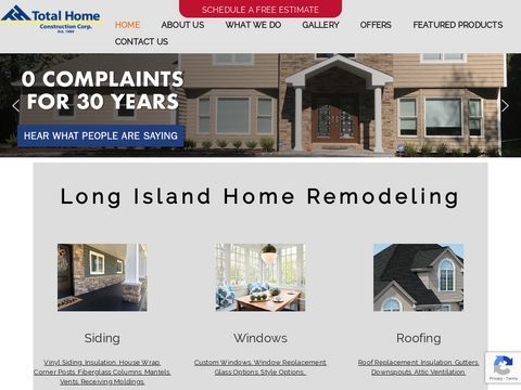 Total Home Construction Corp (since 1989)