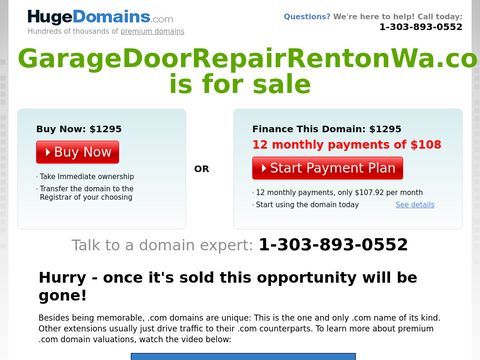 Garage Door Repair Renton WA