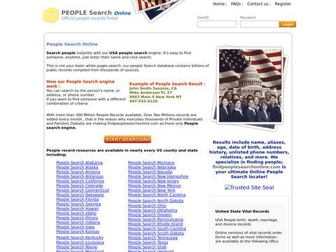 People Search USA, Search for People in USA