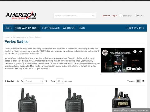 Vertex Standard Two-Way Radios - Vertex Radios - Amerizon Wireless