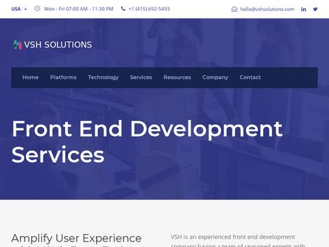 Front End Development Services Company – VSH Solutions