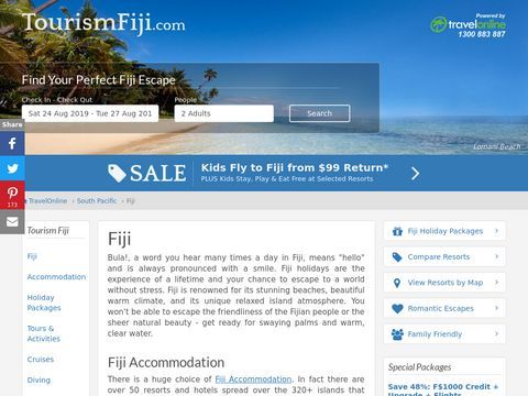 Fiji Holiday Packages, Accommodation & Travel Guide