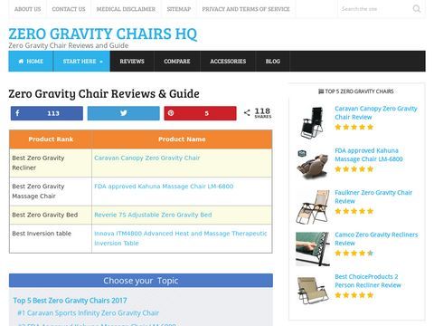 Best Zero Gravity Chair Reviews