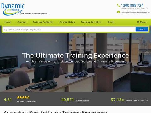 Dynamic Web Training