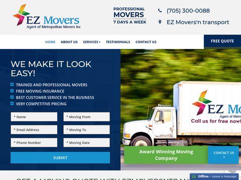 Moving Company Barrie , ON | Local Movers Barrie : Moving Services